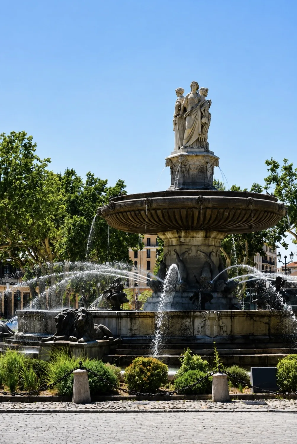 The Rotonde fountain in Aix-en-Provence