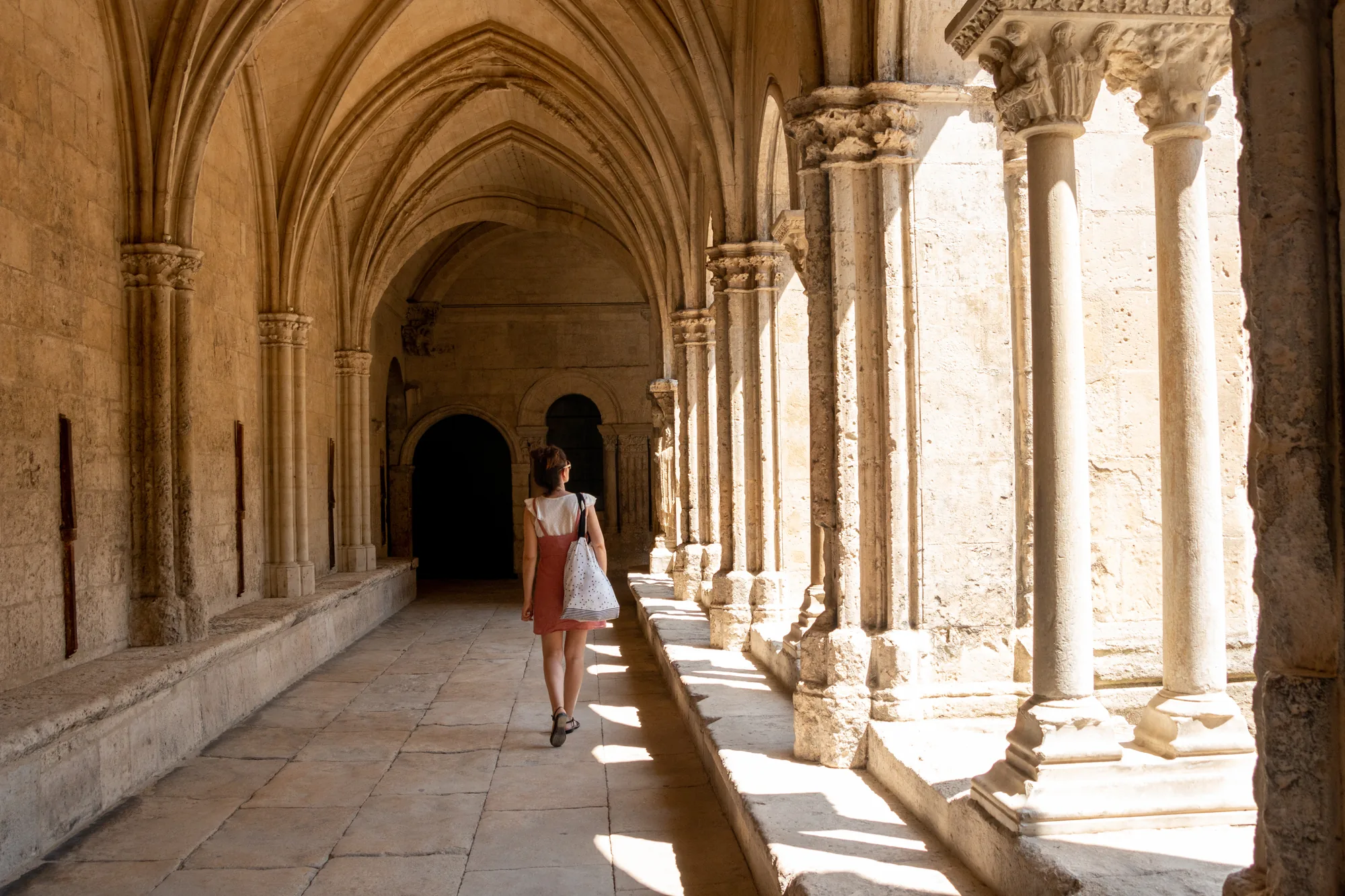 The Gothic cloister of Saint-Trophime in Arles